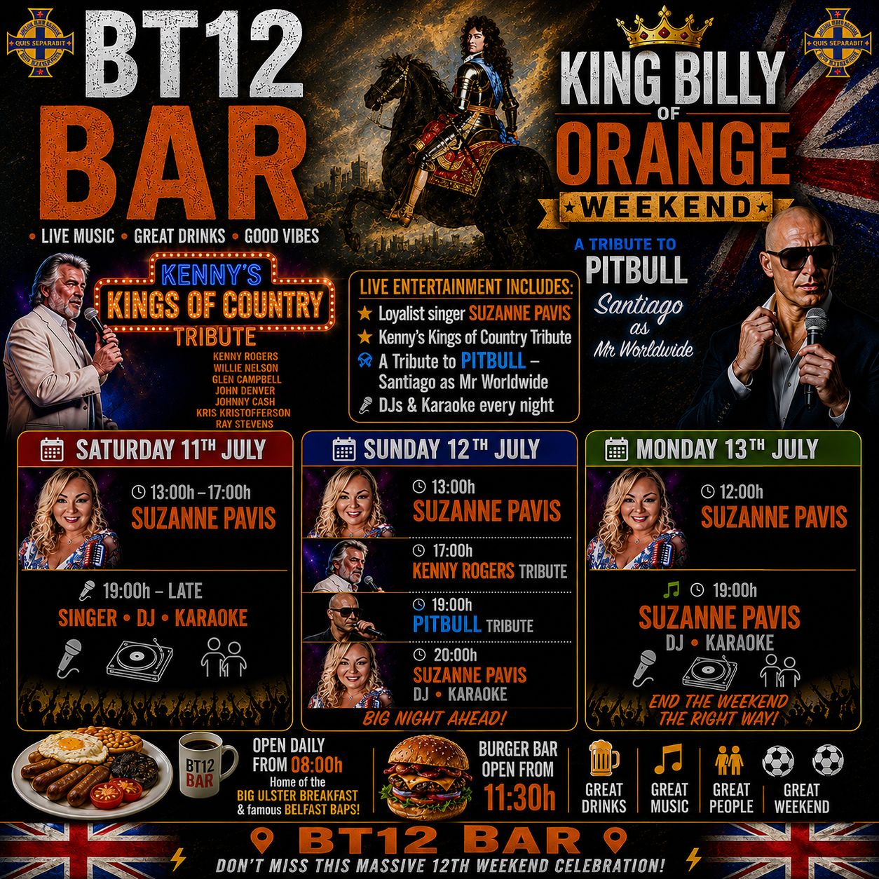 Live DJ and karaoke poster